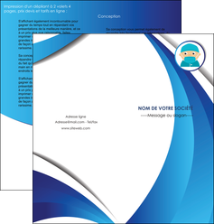 modele en ligne depliant 2 volets  4 pages  infirmier infirmiere medecin medecine docteur MIF29836