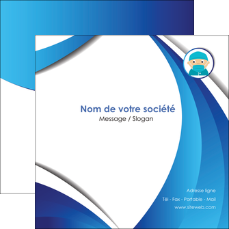 personnaliser modele de flyers infirmier infirmiere medecin medecine docteur MIF29848