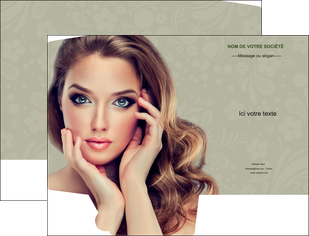 maquette en ligne a personnaliser pochette a rabat centre esthetique  beaute bien etre coiffure MFLUOO29882