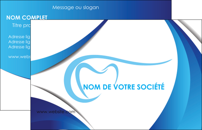 creation graphique en ligne carte de visite dentiste dents dentiste dentisterie MFLUOO29930