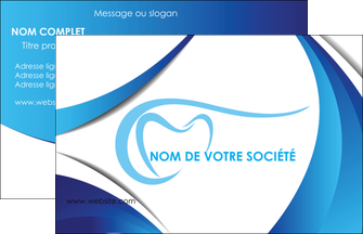 creation graphique en ligne carte de visite dentiste dents dentiste dentisterie MLGI29930