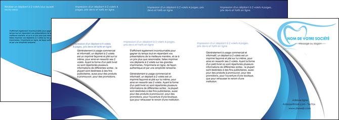 personnaliser modele de depliant 4 volets  8 pages  dentiste dents dentiste dentisterie MFLUOO29940
