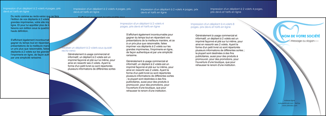 faire depliant 4 volets  8 pages  dentiste dents dentiste dentisterie MFLUOO29942