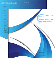 maquette en ligne a personnaliser depliant 2 volets  4 pages  dentiste dents dentiste dentisterie MLGI29946