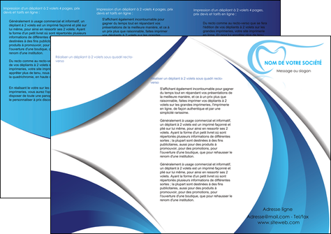 faire modele a imprimer depliant 3 volets  6 pages  dentiste dents dentiste dentisterie MFLUOO29952