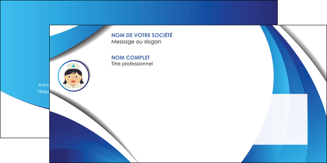 modele enveloppe infirmier infirmiere medecin medecine docteur MIDLU30010