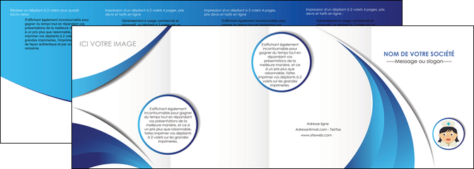exemple depliant 4 volets  8 pages  infirmier infirmiere medecin medecine docteur MIDLU30014