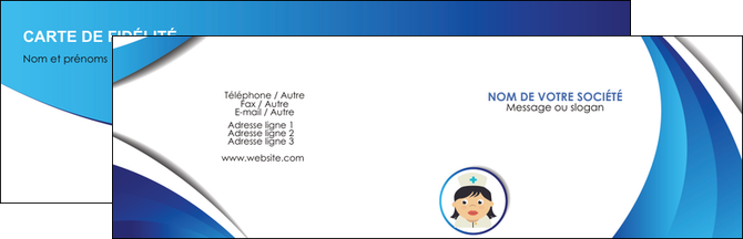 creation graphique en ligne carte de visite infirmier infirmiere medecin medecine docteur MIDLU30022