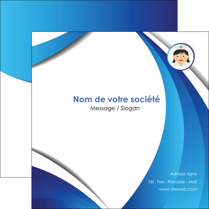 modele flyers infirmier infirmiere medecin medecine docteur MIDLU30032