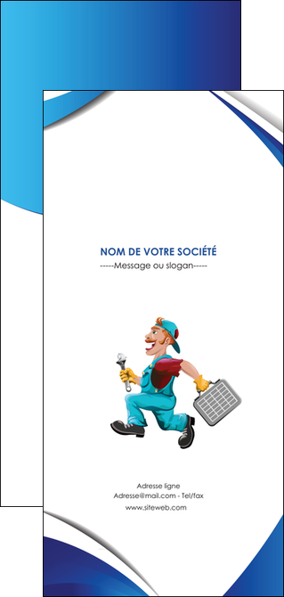 cree flyers plomberie travail travailleur casquette MIDBE30112