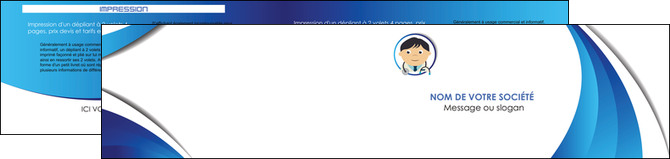 creer modele en ligne depliant 2 volets  4 pages  medecin medecin medecine docteur MIDBE30118