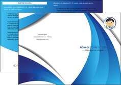 faire depliant 2 volets  4 pages  medecin medecin medecine docteur MIDBE30134