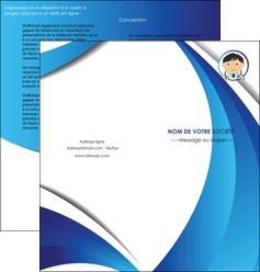 impression depliant 2 volets  4 pages  medecin medecin medecine docteur MIDBE30136