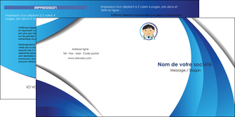 personnaliser modele de depliant 2 volets  4 pages  medecin medecin medecine docteur MIDBE30146