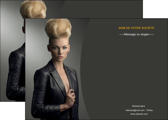 personnaliser modele de affiche centre esthetique  coiffure beaute salon MFLUOO30222
