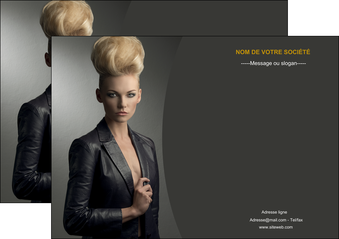 creer modele en ligne affiche centre esthetique  coiffure beaute salon MFLUOO30224