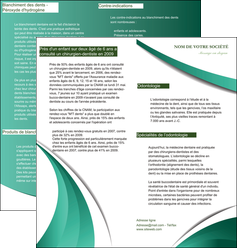 personnaliser modele de depliant 2 volets  4 pages  infirmier infirmiere medecin medecine sante MIFCH30368