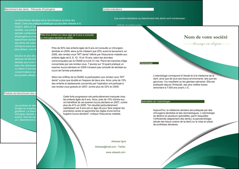 modele depliant 2 volets  4 pages  infirmier infirmiere medecin medecine sante MIFCH30394