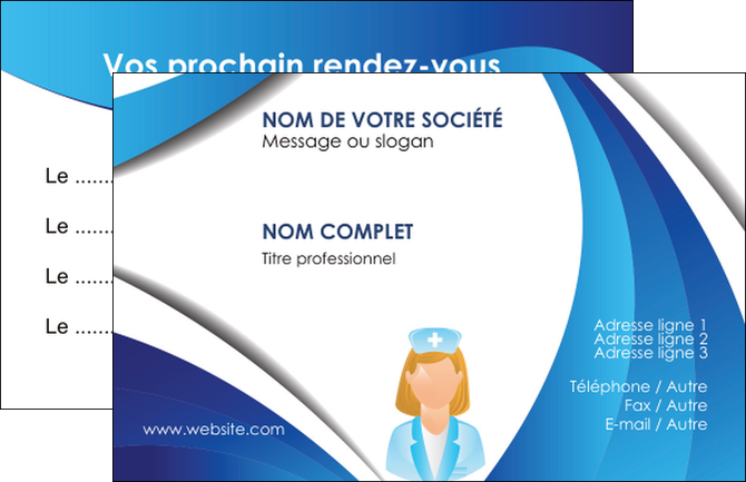 exemple carte de visite infirmier infirmiere infirmiere infirmerie blouse MIDBE30442