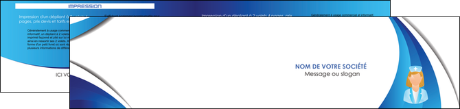 creer modele en ligne depliant 2 volets  4 pages  infirmier infirmiere infirmiere infirmerie blouse MIDBE30444