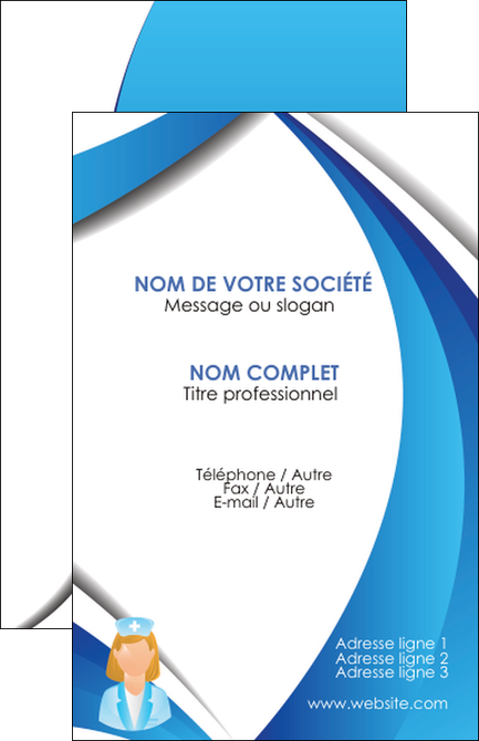 realiser carte de visite infirmier infirmiere infirmiere infirmerie blouse MIDBE30450