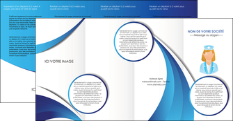 personnaliser modele de depliant 4 volets  8 pages  infirmier infirmiere infirmiere infirmerie blouse MIDBE30452