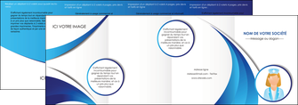 realiser depliant 4 volets  8 pages  infirmier infirmiere infirmiere infirmerie blouse MIDBE30458