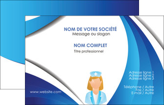 faire modele a imprimer carte de visite infirmier infirmiere infirmiere infirmerie blouse MIDBE30476