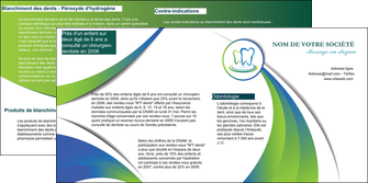 faire depliant 2 volets  4 pages  dentiste dents dentiste dentier MLGI30488
