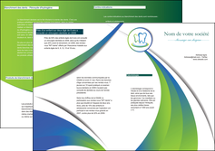 faire depliant 2 volets  4 pages  dentiste dents dentiste dentier MLGI30490