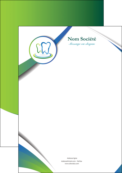 realiser tete de lettre dentiste dents dentiste dentier MIDBE30494