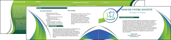 modele en ligne depliant 2 volets  4 pages  dentiste dents dentiste dentier MLGI30502