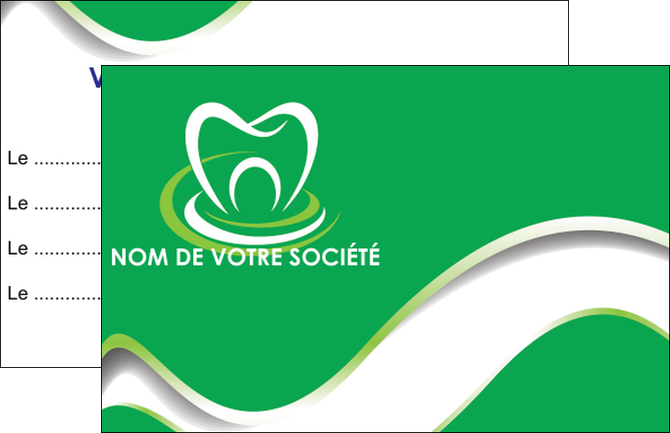 impression carte de visite dentiste dents dentiste dentier MFLUOO30522