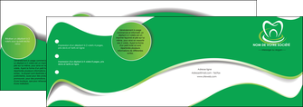 creer modele en ligne depliant 4 volets  8 pages  dentiste dents dentiste dentier MLGI30530