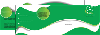 personnaliser modele de depliant 4 volets  8 pages  dentiste dents dentiste dentier MLGI30532