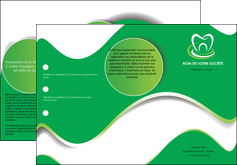 creation graphique en ligne depliant 3 volets  6 pages  dentiste dents dentiste dentier MLGI30540