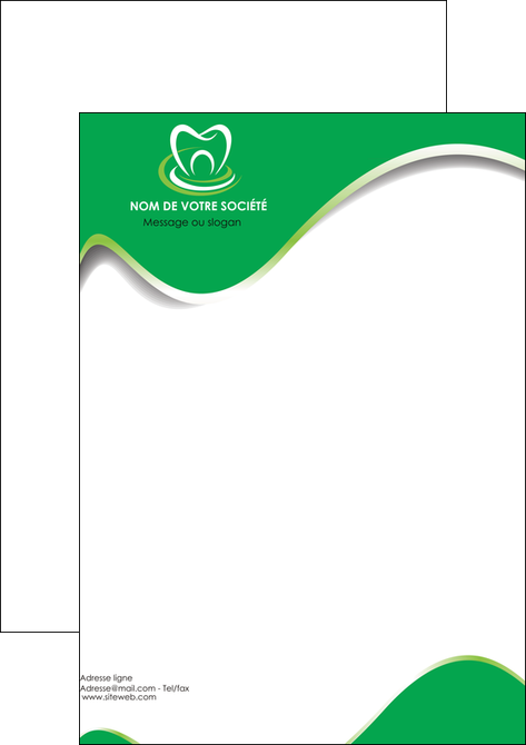impression tete de lettre dentiste dents dentiste dentier MFLUOO30544