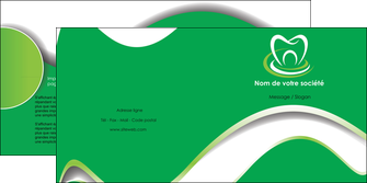 personnaliser modele de depliant 2 volets  4 pages  dentiste dents dentiste dentier MLGI30546
