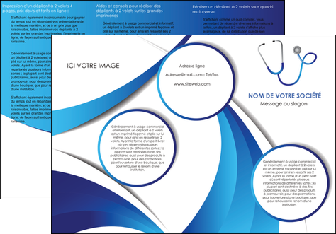 cree depliant 3 volets  6 pages  materiel de sante medecin medecine docteur MIDBE30582