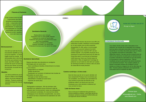 impression depliant 3 volets  6 pages  dentiste dents dentiste dentier MFLUOO30648