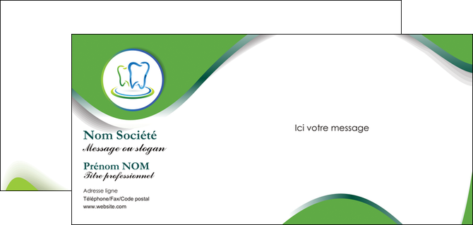 faire carte de correspondance dentiste dents dentiste dentier MFLUOO30652