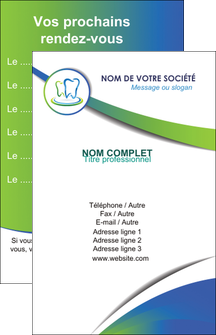 imprimerie carte de visite dentiste dents dentiste dentier MLGI30668