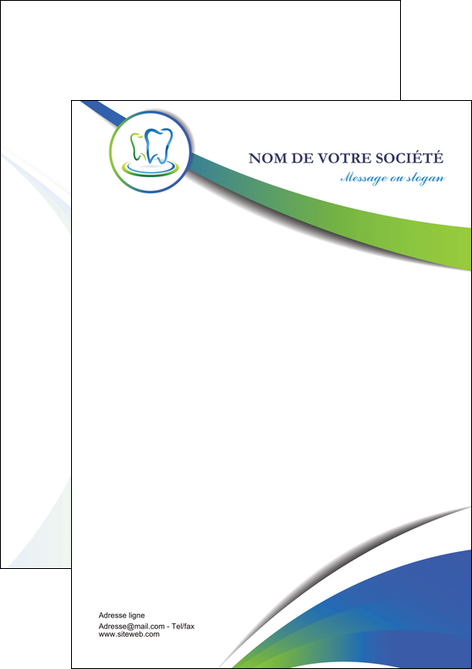 modele flyers dentiste dents dentiste dentier MIDBE30678
