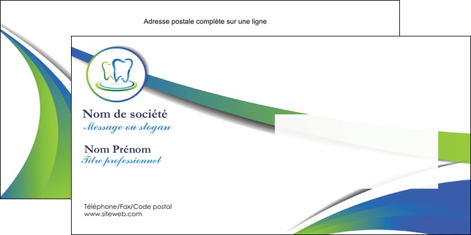 faire modele a imprimer enveloppe dentiste dents dentiste dentier MIDBE30684
