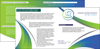 modele en ligne depliant 2 volets  4 pages  dentiste dents dentiste dentier MLGI30690