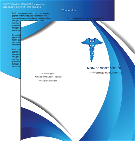 modele depliant 2 volets  4 pages  chirurgien medecin medecine sante MIDBE30716