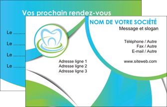 personnaliser maquette carte de visite dentiste dents dentiste dentier MIDBE30782