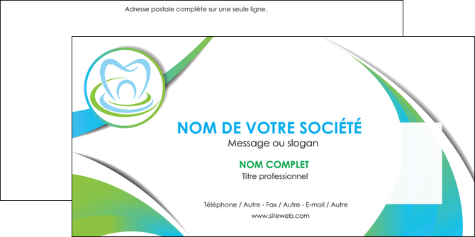 imprimerie enveloppe dentiste dents dentiste dentier MIDBE30784