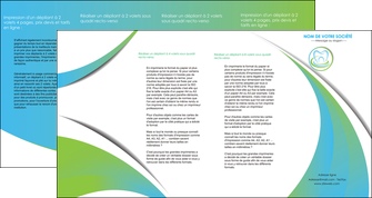 creation graphique en ligne depliant 4 volets  8 pages  dentiste dents dentiste dentier MIDBE30788