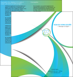 creation graphique en ligne depliant 2 volets  4 pages  dentiste dents dentiste dentier MIDBE30796